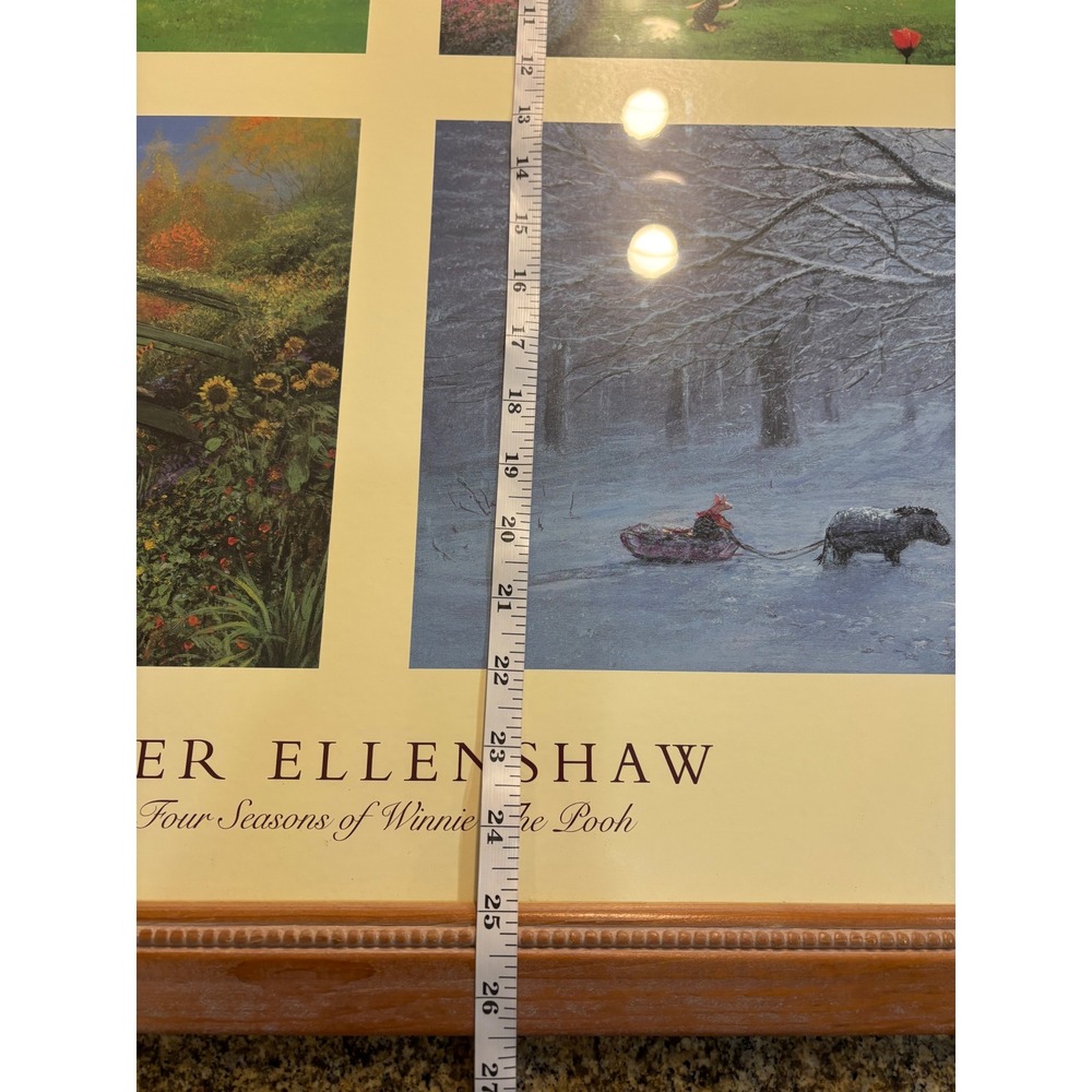 Peter Ellenshaw The Four Seasons of Winnie The Pooh Framed Art Print 38.5x26.5 - Picture 11 of 15